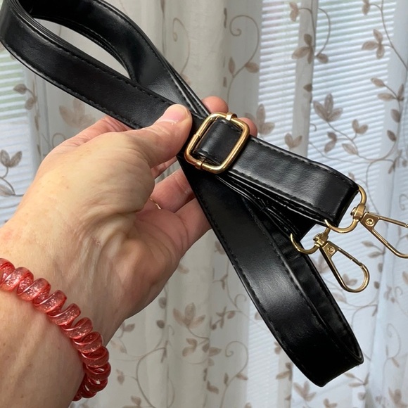 COLE HAAN Vintage Blue Satchel/Crossbody Black Trim,Gold Hardware. EUC! - Picture 14 of 14